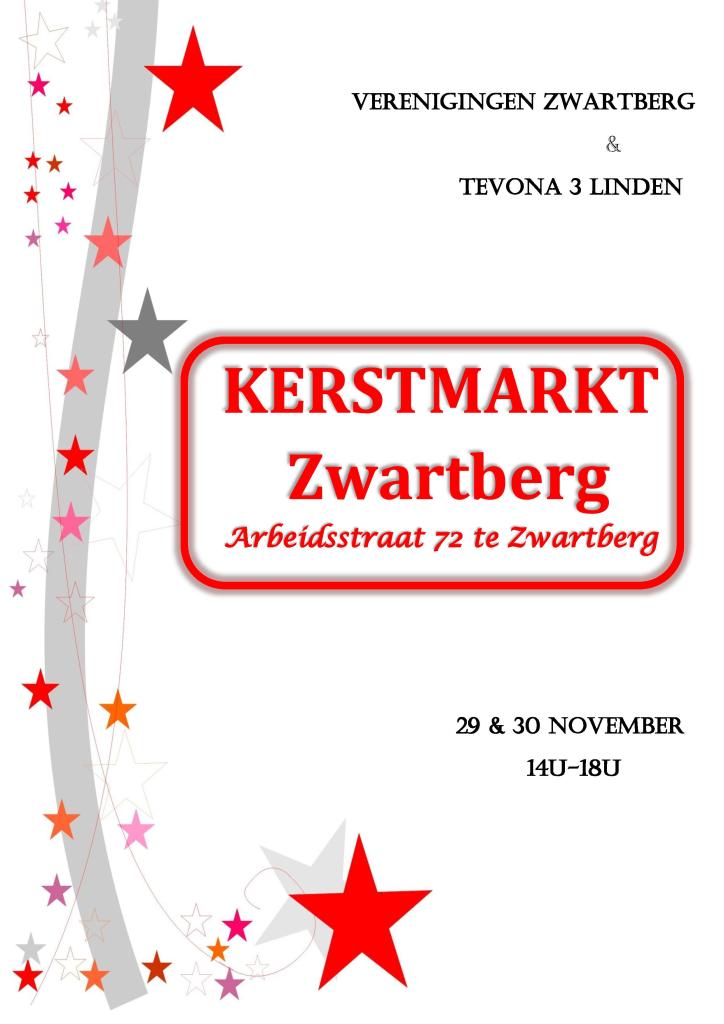 2014 Kerstmarkt Zwartberg Affiche